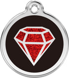Enamel  Pet Tag - Ruby