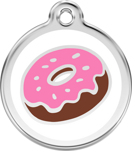 Enamel Pet ID Tag - Donut