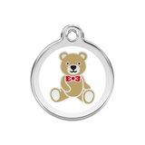 Enamel  Pet ID Tag Teddy Bear