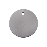 Titanium Pet ID Tag Circle