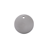 Titanium Pet ID Tag Circle