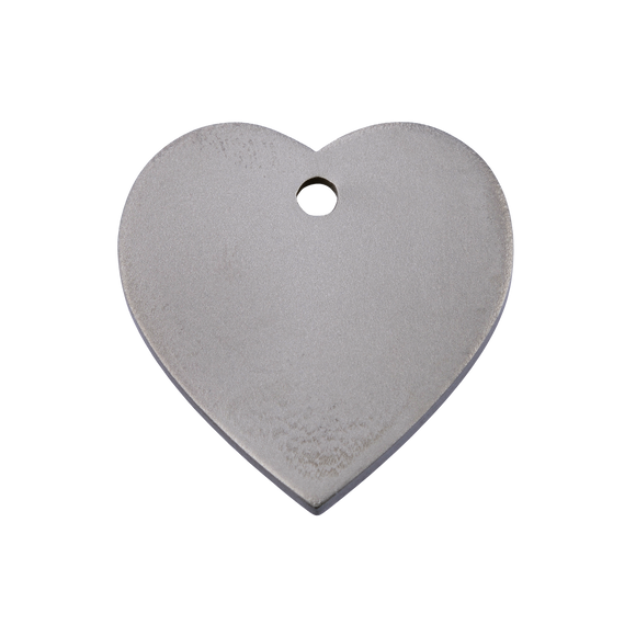 Titanium Pet ID Tag Heart