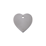 Titanium Pet ID Tag Heart