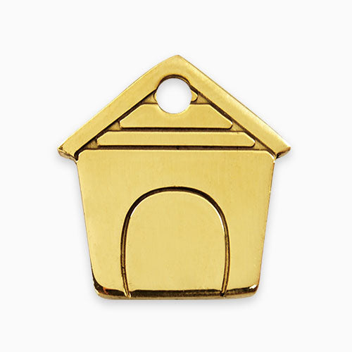 Brass Dog Tag Dog House