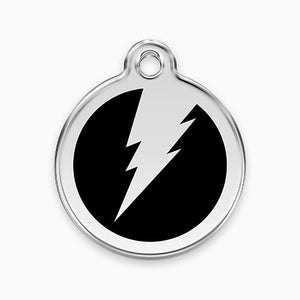 Enamel Pet ID Tag Flash (11 colours)