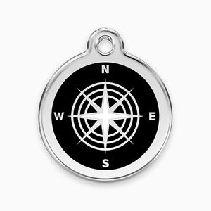 Enamel Pet Tag Compass