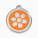 Enamel Pet ID Tag Flower (11 colours)