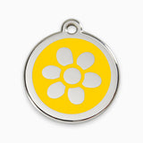 Enamel Pet ID Tag Flower (11 colours)