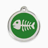 Enamel Cat Tags Fish Bone (11 colours)