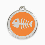 Enamel Cat Tags Fish Bone (11 colours)