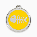 Enamel Cat Tags Fish Bone (11 colours)