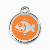 Enamel Cat ID Tag Fish (11 colours)