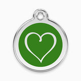 Enamel Pet ID Tag - Tribal Heart (11 colours)