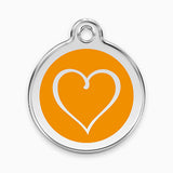 Enamel Pet ID Tag - Tribal Heart (11 colours)