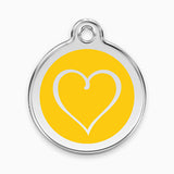 Enamel Pet ID Tag - Tribal Heart (11 colours)