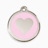 Enamel  Pet ID Tags Love Heart (11 colours)