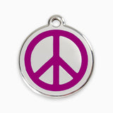 Enamel Pet Tag - Peace (11 colours)