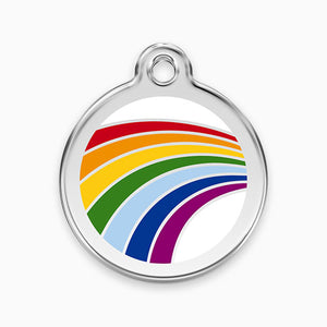 Enamel Pet Tag Rainbow