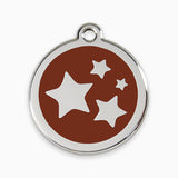 Enamel Pet ID Tag Stars (11 colours)