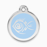 Enamel Cat Tag - Tribal Fish (11 colours)