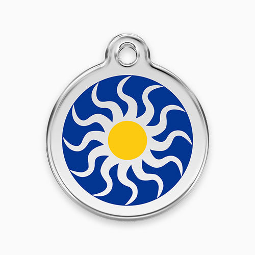 Enamel Pet ID Tag - Tribal Sun