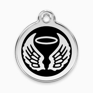 Enamel Angel Wings Pet ID Tag (11 colours)