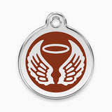 Enamel Angel Wings Pet ID Tag (11 colours)