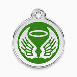 Enamel Angel Wings Pet ID Tag (11 colours)