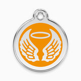 Enamel Angel Wings Pet ID Tag (11 colours)