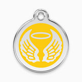 Enamel Angel Wings Pet ID Tag (11 colours)