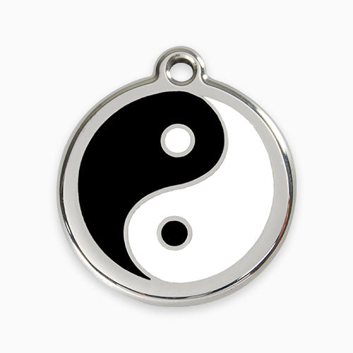 Enamel  Pet Tag - Ying & Yang